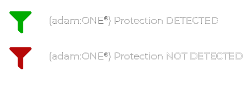 Block Page Assistant funnel icons indicating protection detected and protection not detected